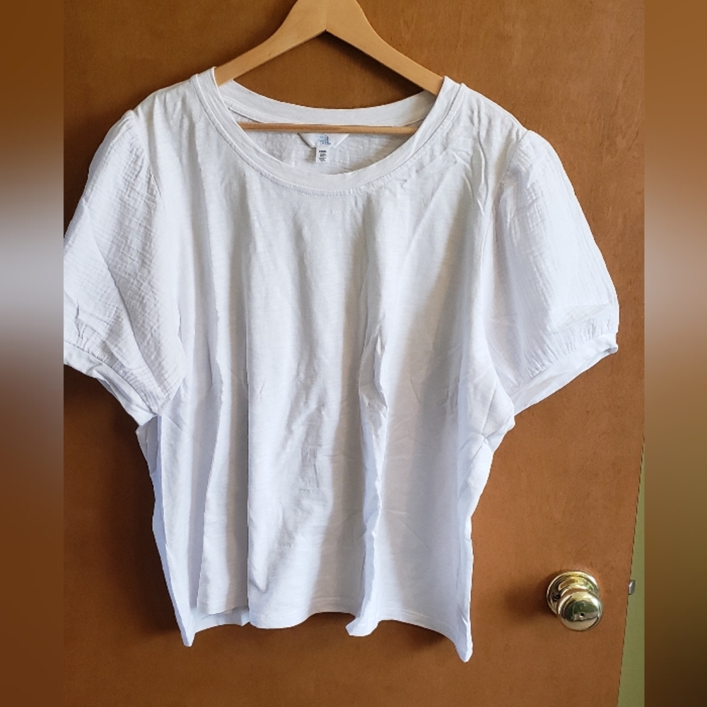 Time and Tru Mixed Media Top